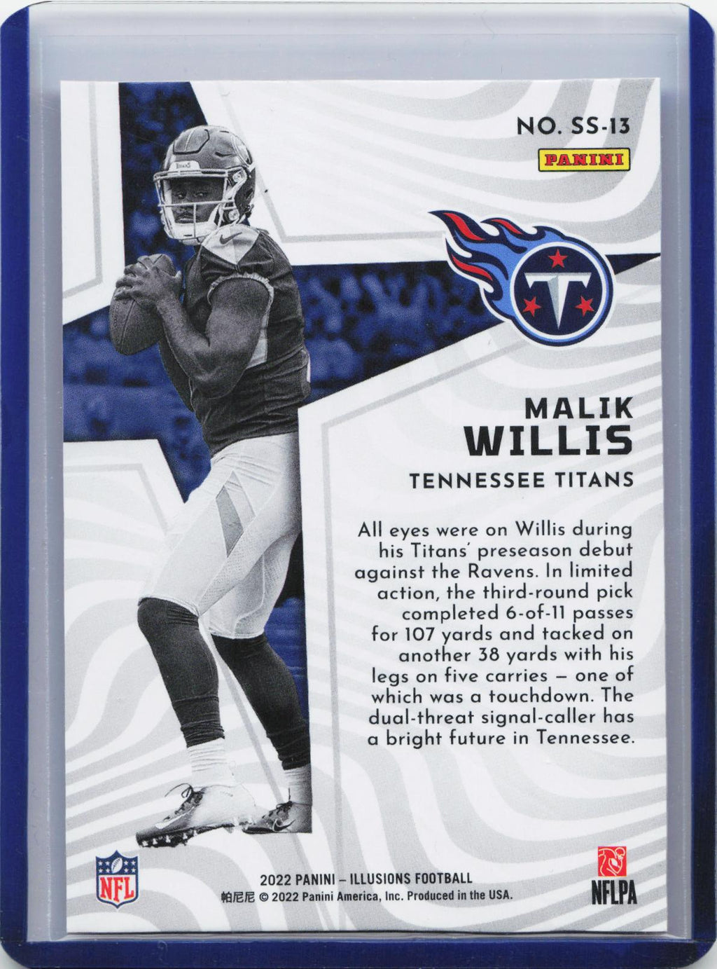 2022 Panini Illusions #SS-13 Malik Willis Shining Stars