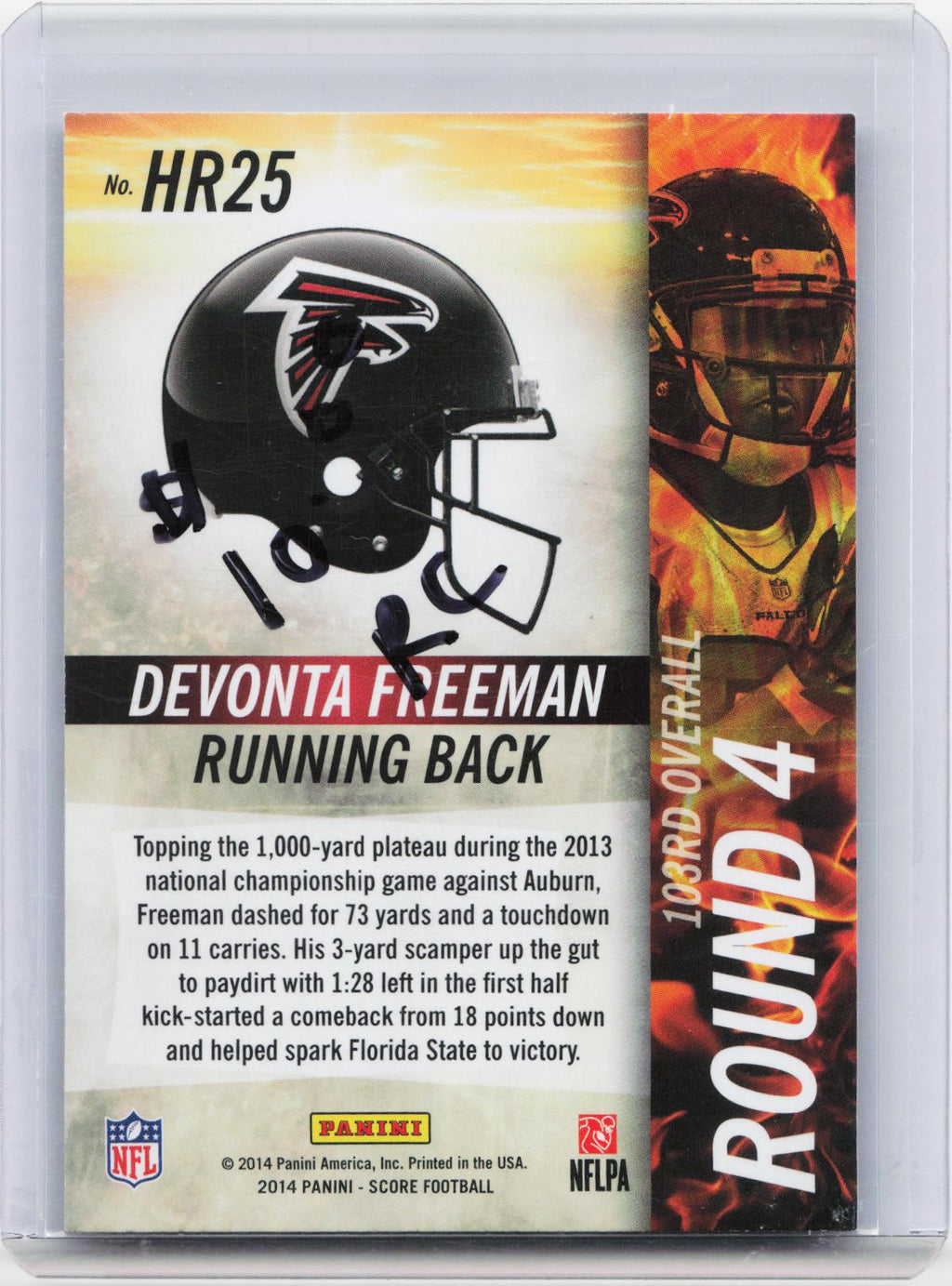 2014 Panini Hot Rookies #HR25 Devonta Freeman Hot Rookies