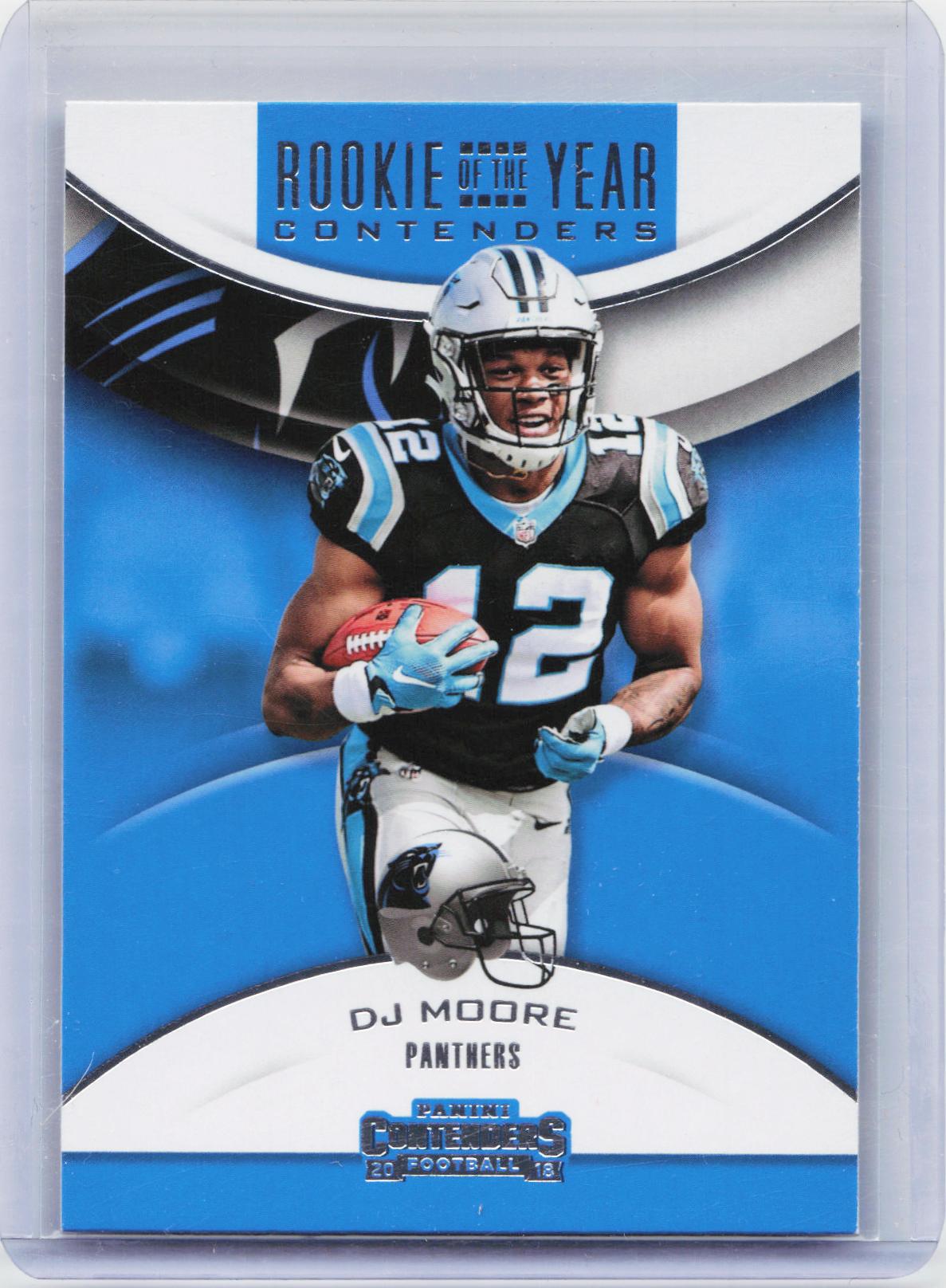 2018 Panini Contenders #RYA-DJM DJ Moore Rookie of the Year Contenders