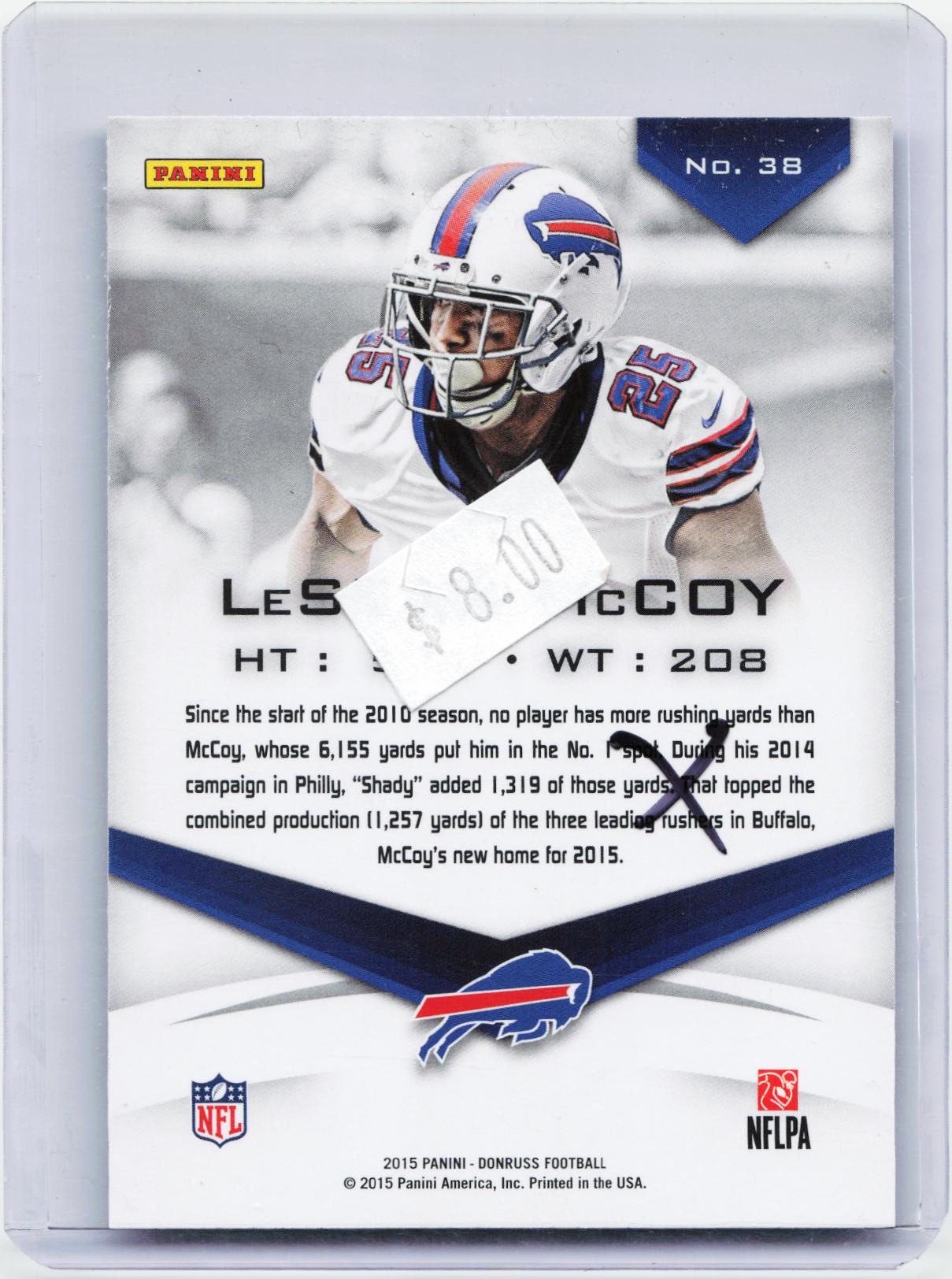 2015 Donruss #38 LeSean McCoy Elite