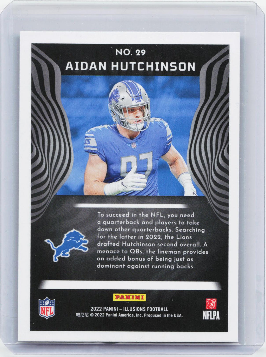 2022 Panini Illusions #29 Aidan Hutchinson
