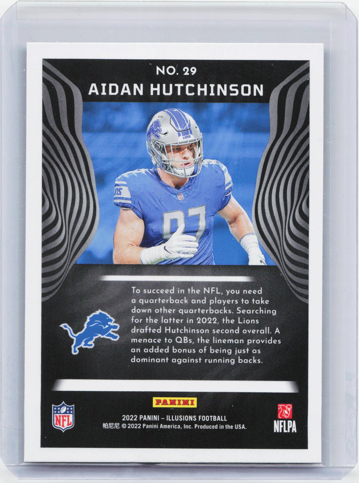 2022 Panini Illusions #29 Aidan Hutchinson