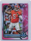 2021-22 Bowman University #2 D.J. Uiagalelei Chrome Pink