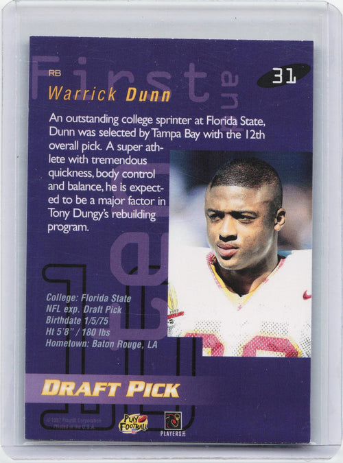 1997 Playoff First & Ten #31 Warrick Dunn