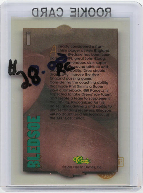 1993 Classic Four Sport #I Drew Bledsoe Acetates