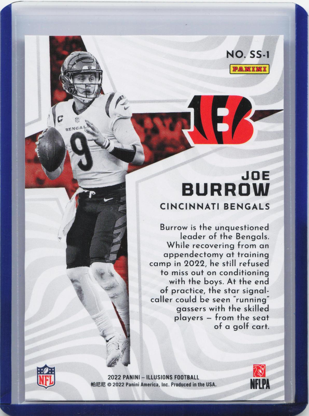 2022 Panini Illusions #SS-1 Joe Burrow Shining Stars