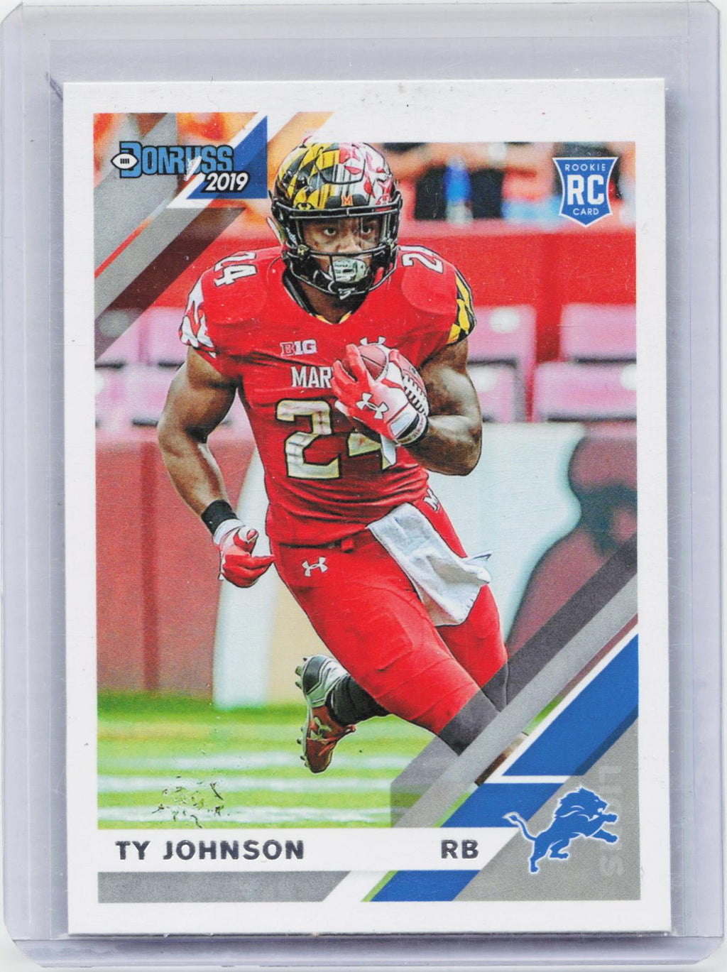 2019 Donruss #295 Ty Johnson Press Proof Red