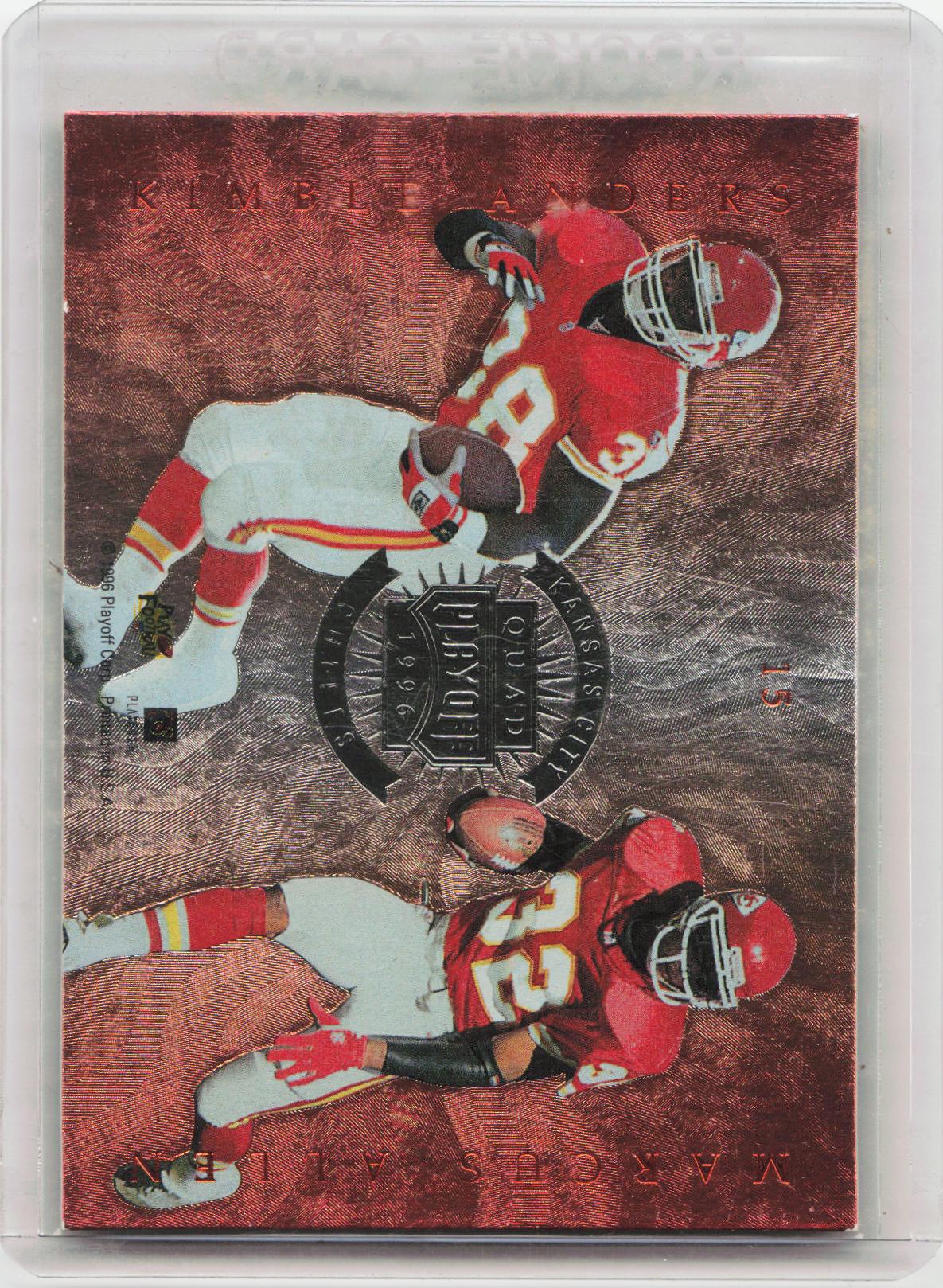 1996 Playoff Absolute #15 Marcus Allen Anders Lake Dawson Tamarick Vanover