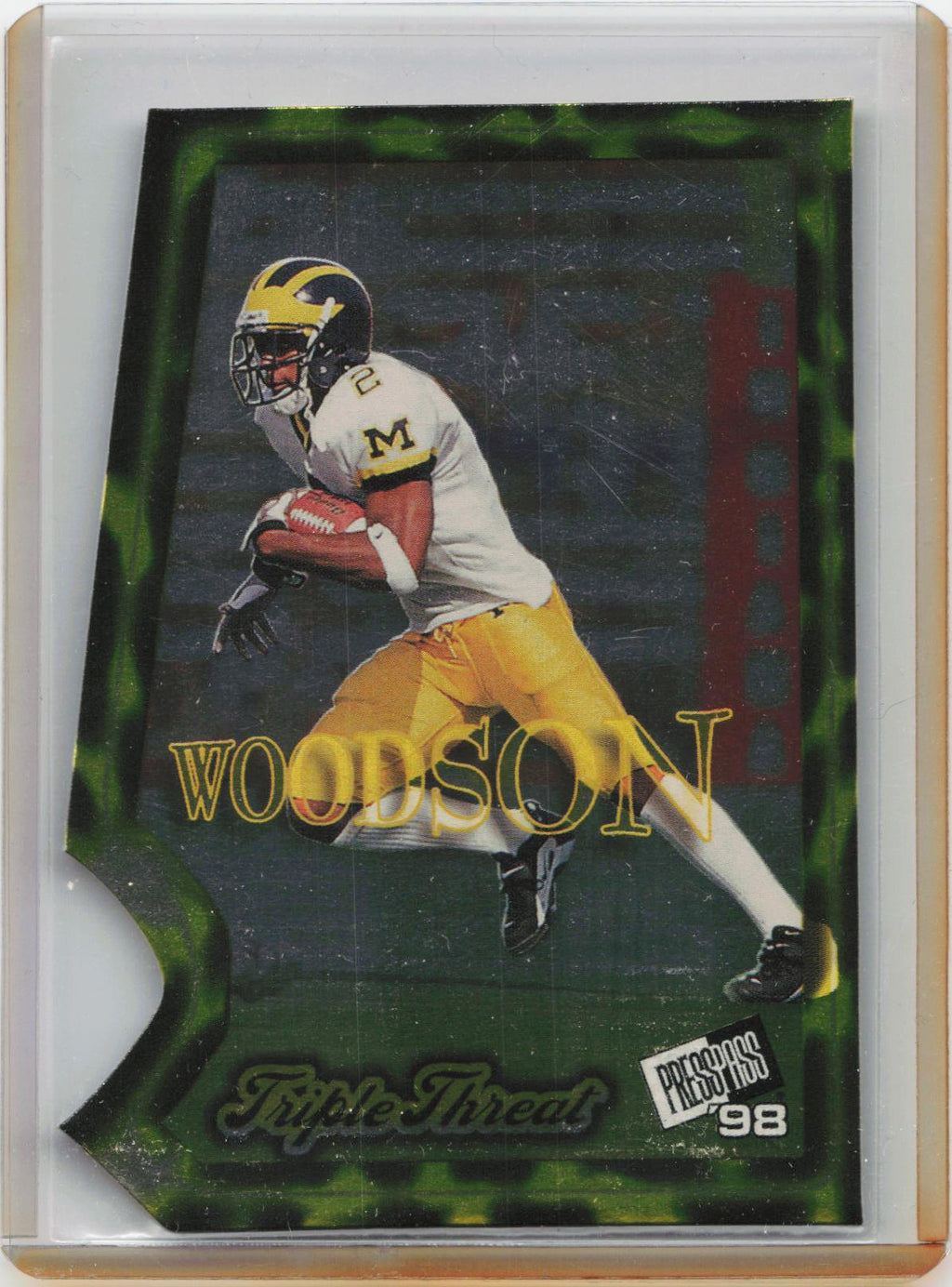 1998 Press Pass #TT9 Charles Woodson Triple Threat