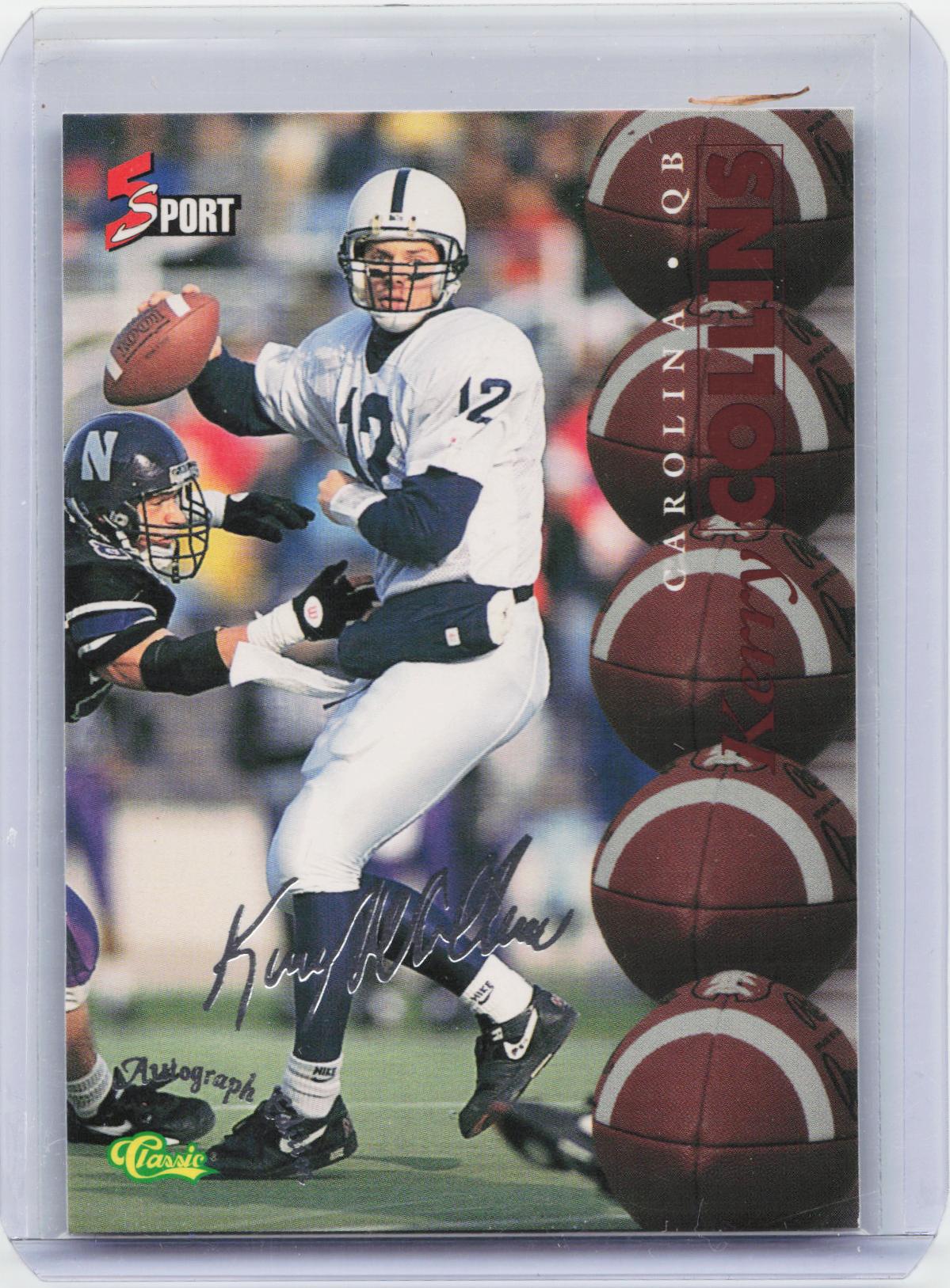 1995-96 Classic Five Sport Signings #S35 Kerry Collins