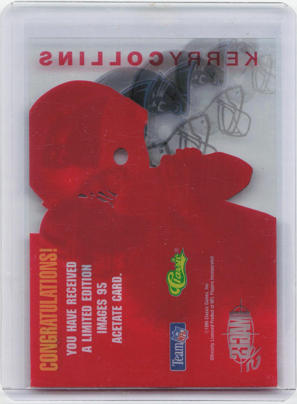 1995 Classic Images Four Sport #NNO Kerry Collins Draft Challenge Acetates