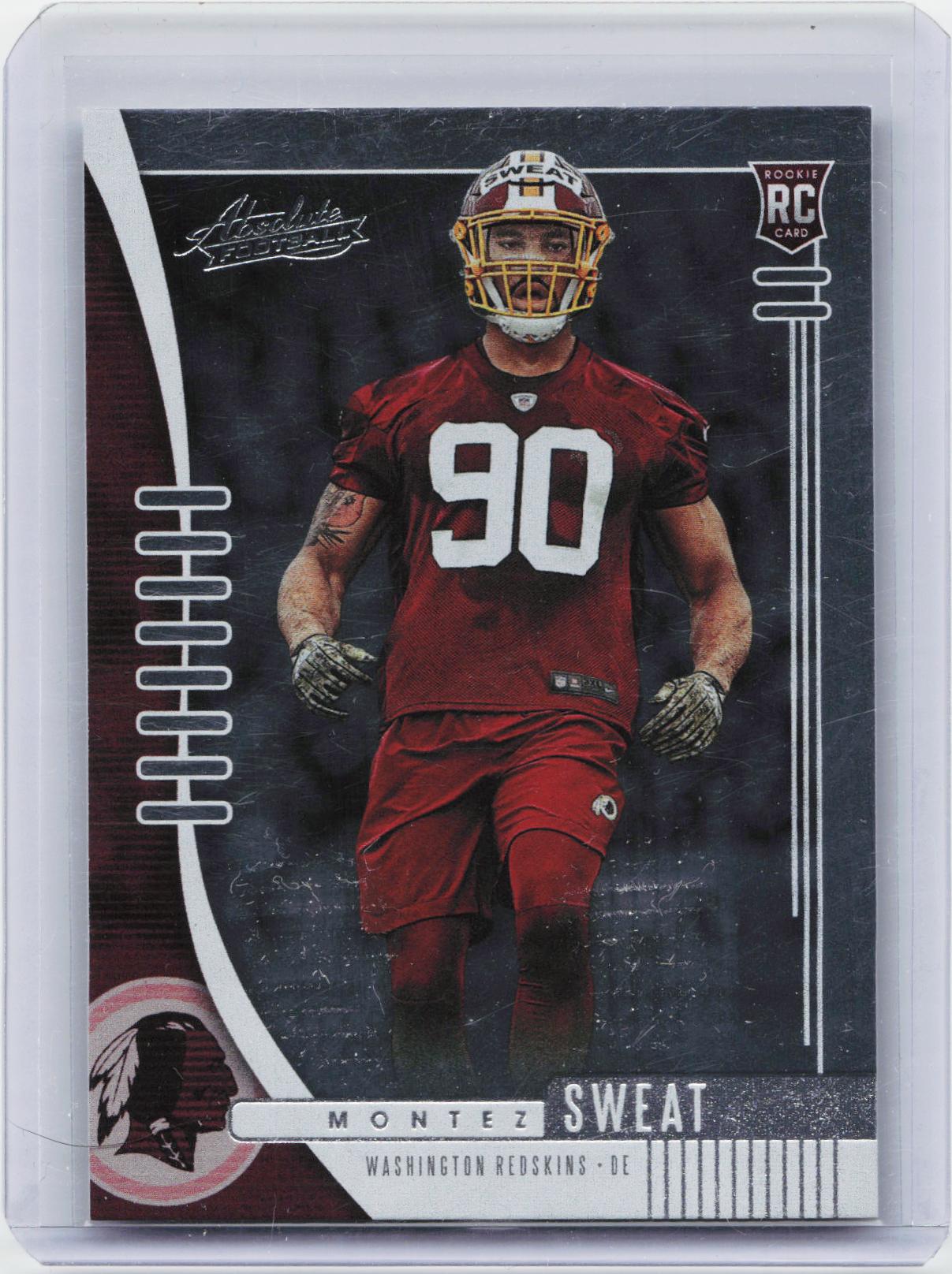 2019 Panini Absolute #195 Montez Sweat Green