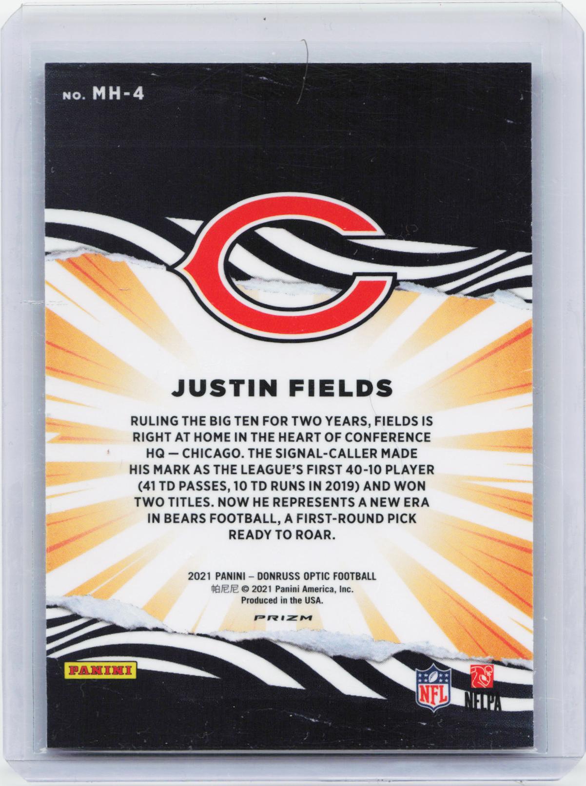 2021 Donruss Optic #MH-4 Justin Fields My House!