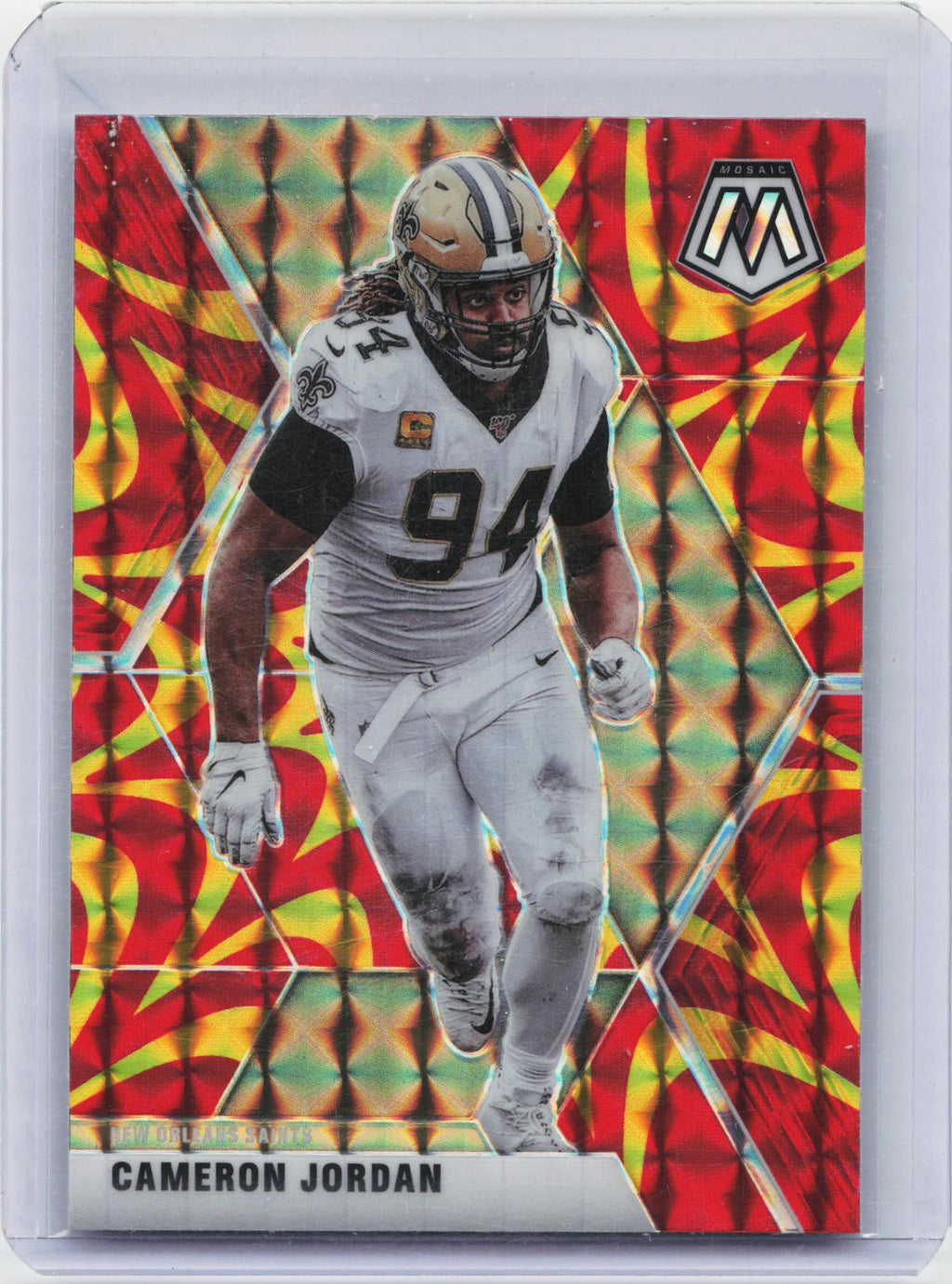 2020 Panini Mosaic #147 Cameron Jordan Prizm Reactive Orange