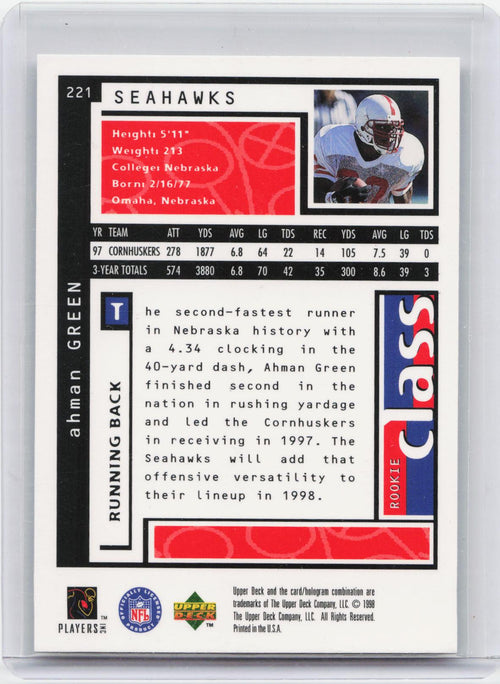 1998 UD Choice #221 Ahman Green