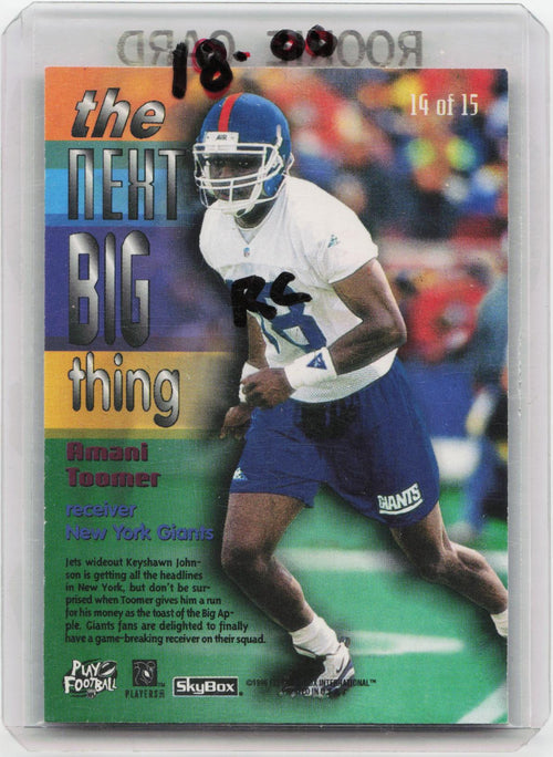 1996 SkyBox Premium #14 Amani Toomer Next Big Thing