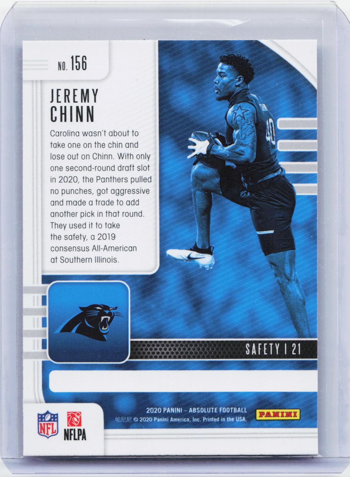 2020 Panini Absolute #156 Jeremy Chinn Retail