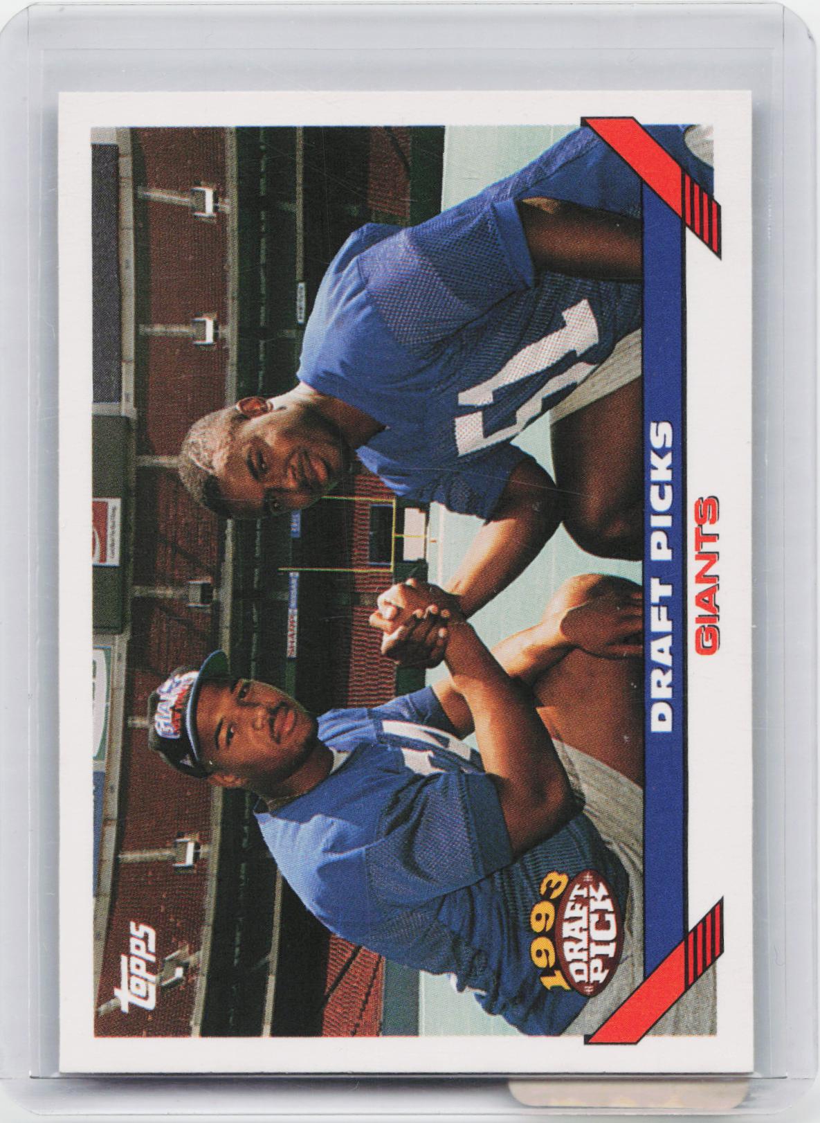 1993 Topps #275 Giants Draft Picks (Michael Strahan / Marcus Buckley) DPK, RC