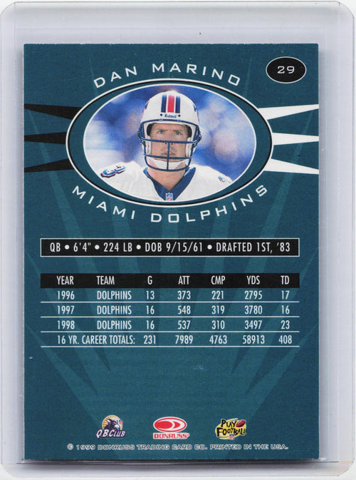 1999 Donruss Preferred QBC #29 Dan Marino
