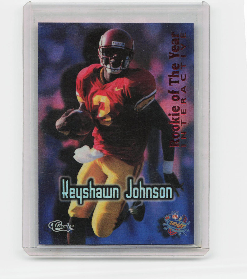 1996 Classic NFL Rookies #RY1 Keyshawn Johnson Rookie of the Year Interactive