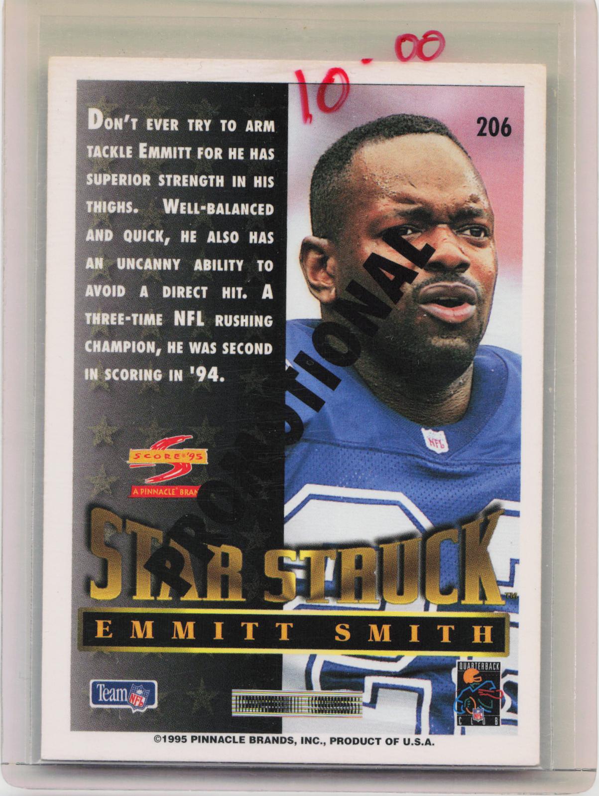 1995 Score #206 Emmitt Smith
