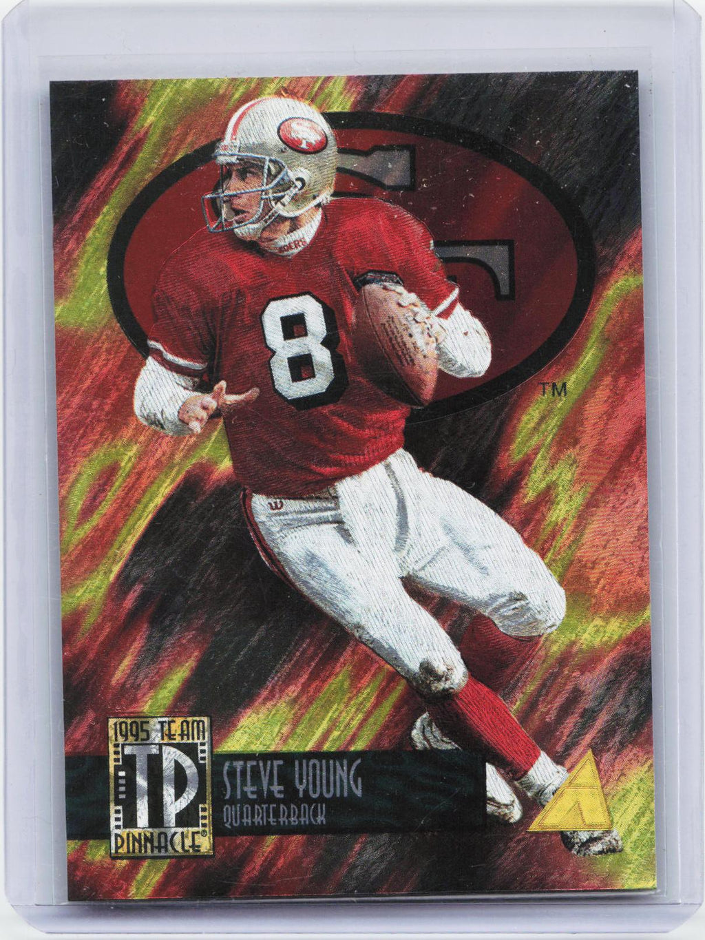 1995 Pinnacle #1 Steve Young / Drew Bledsoe Team Pinnacle