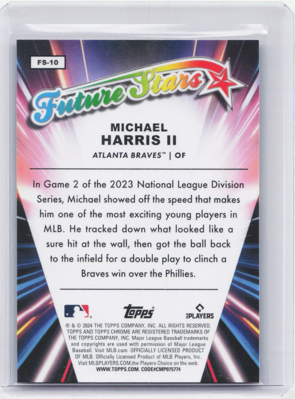 2024 Topps Chrome #FS-10 Michael Harris II Future Stars