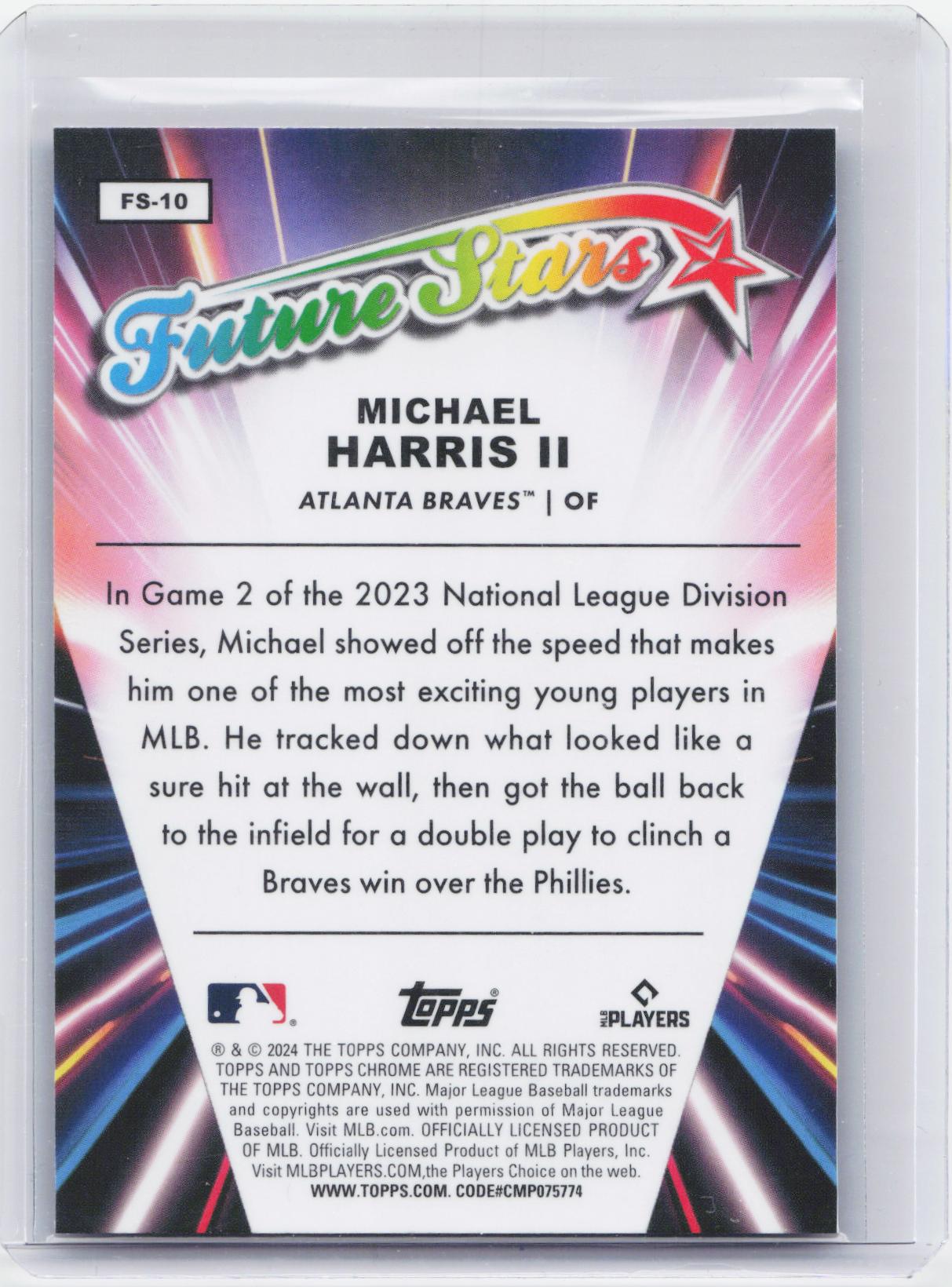 2024 Topps Chrome #FS-10 Michael Harris II Future Stars