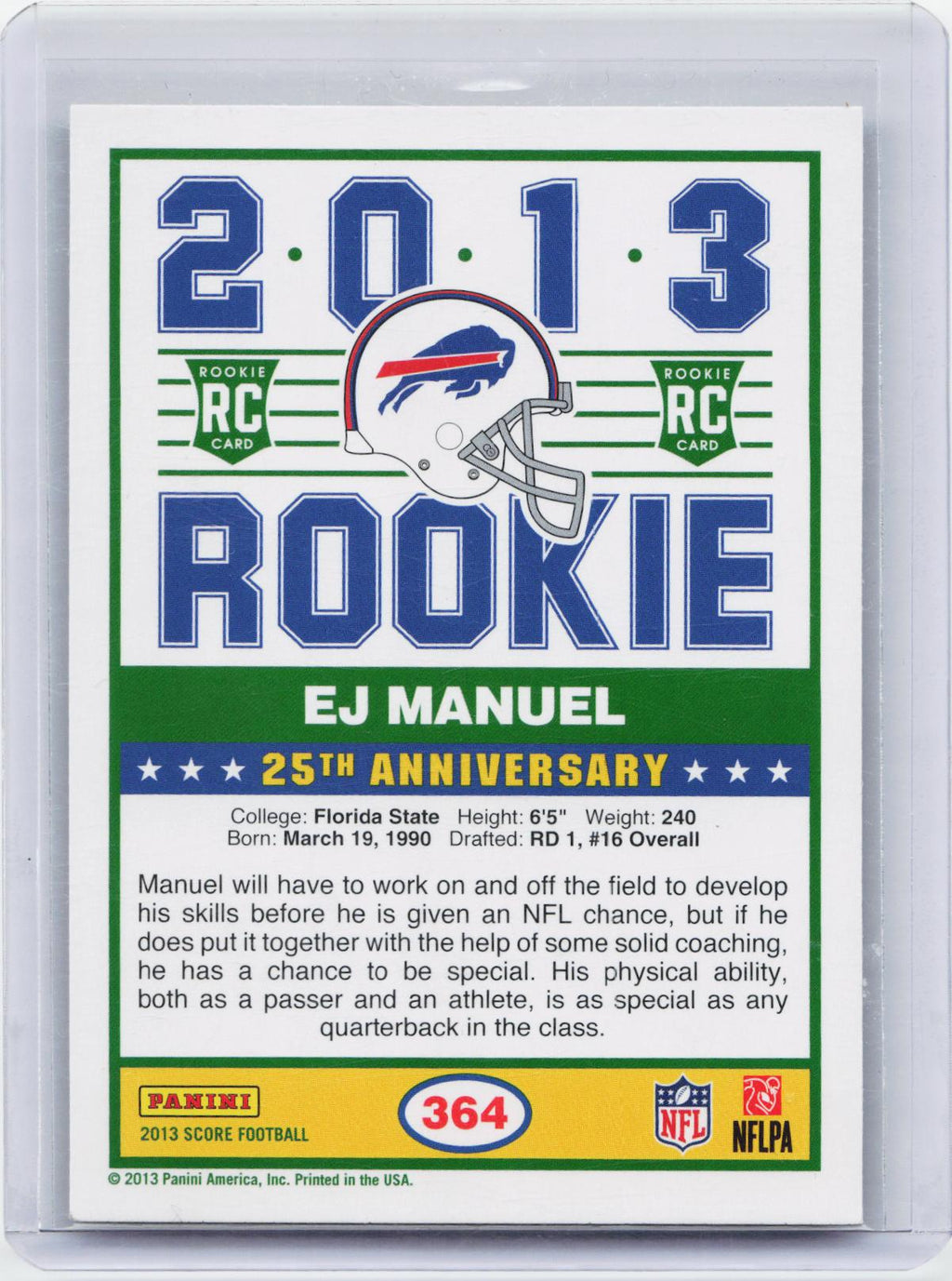 2013 Score #364 EJ Manuel