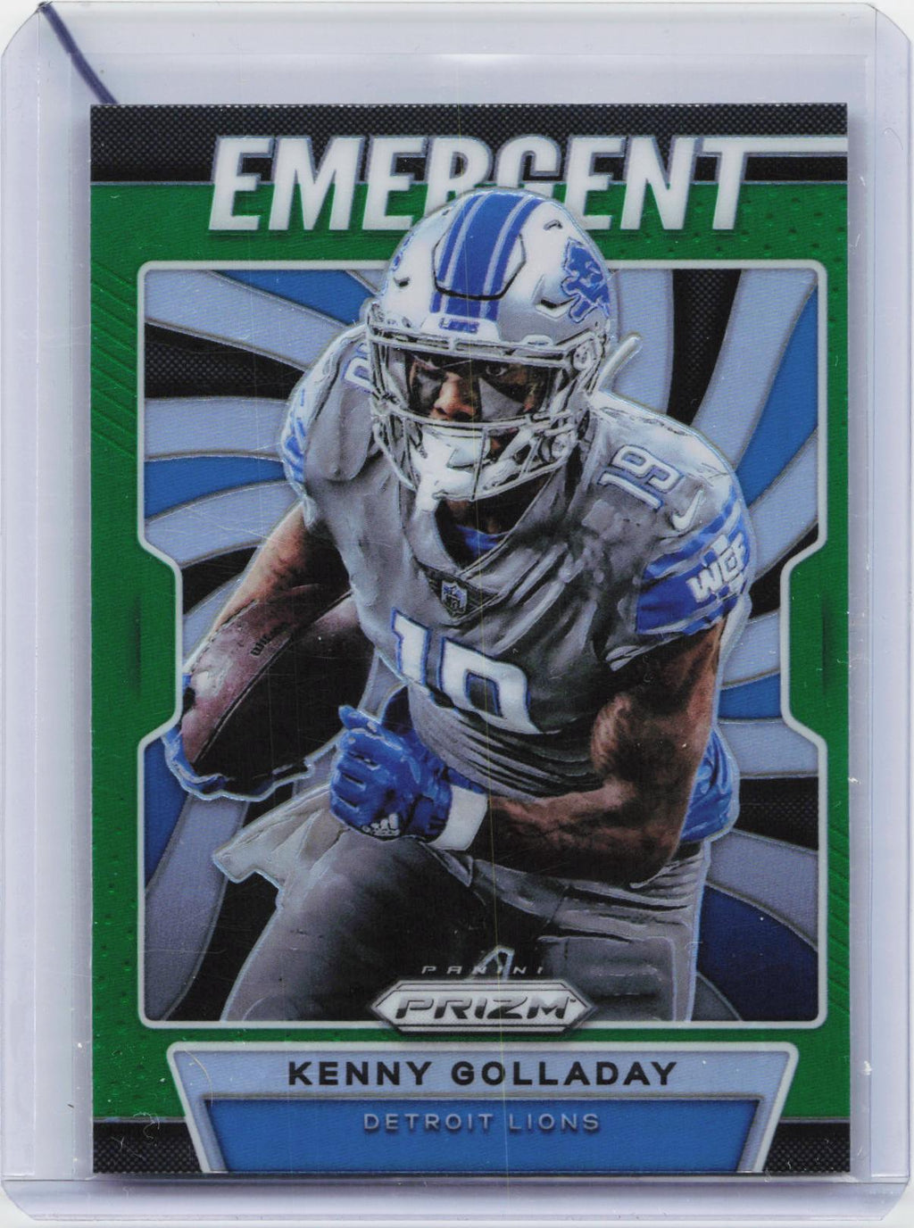 2019 Panini Prizm #E-KG Kenny Golladay Emergent Prizms Green