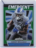 2019 Panini Prizm #E-KG Kenny Golladay Emergent Prizms Green