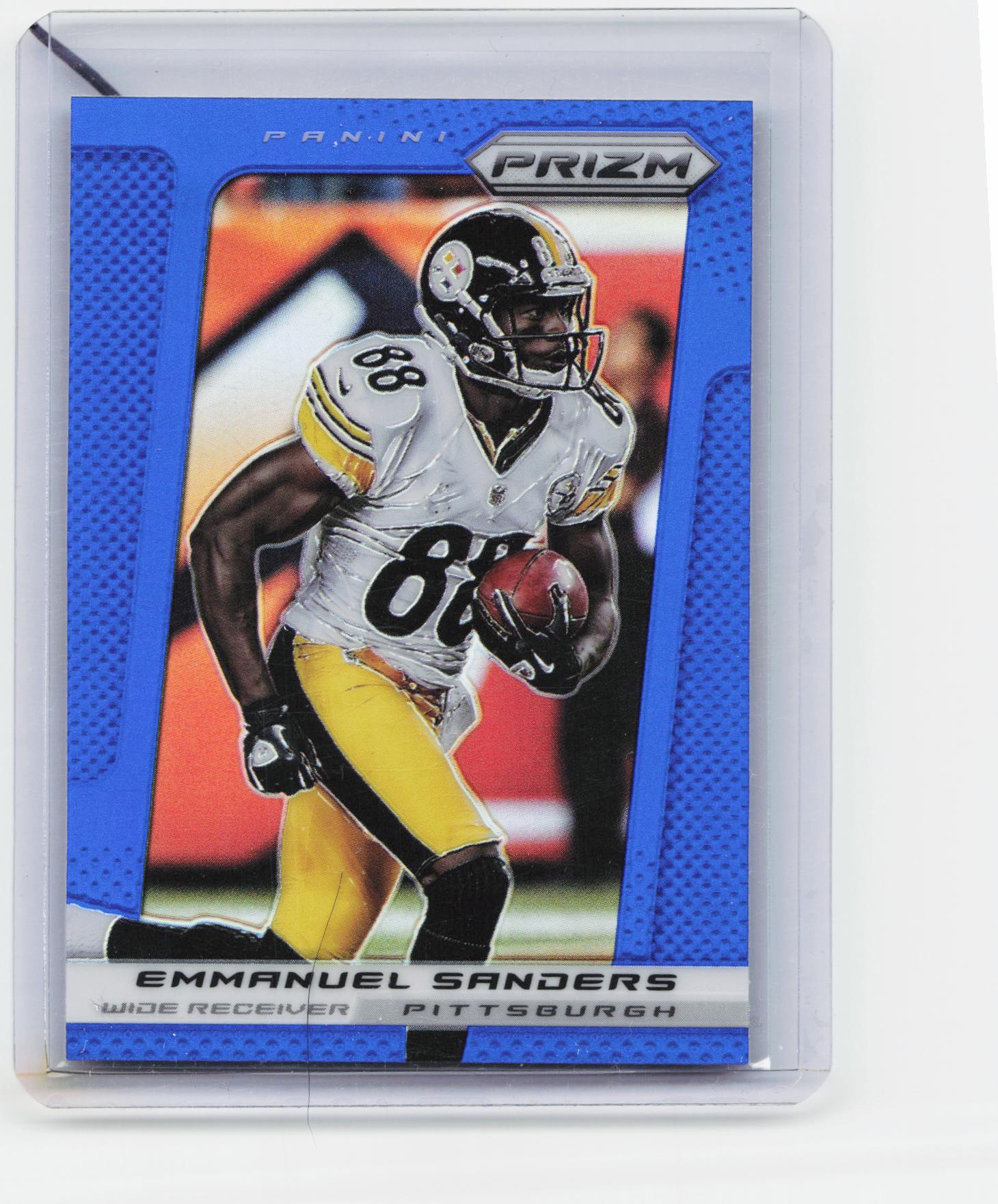 2013 Panini Prizm #21 Emmanuel Sanders Prizms Blue