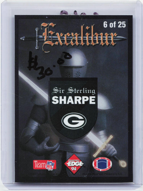 1994 Collector's Edge Excalibur #6 Sterling Sharpe 22K