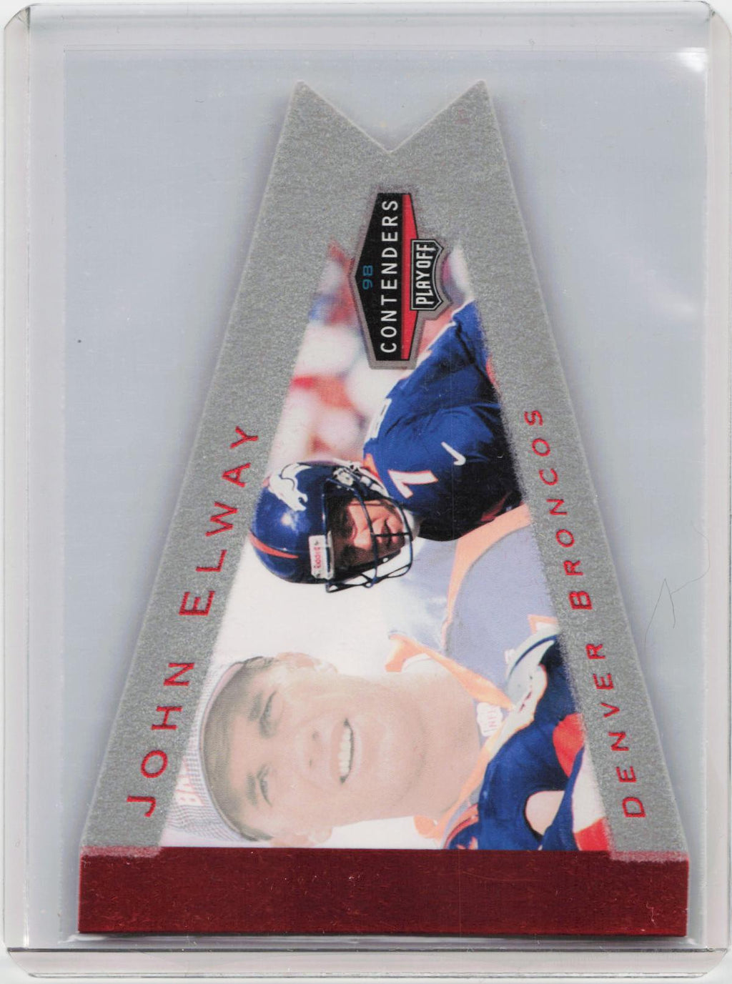 1998 Playoff Contenders - Pennants Yellow Felt #26 John Elway