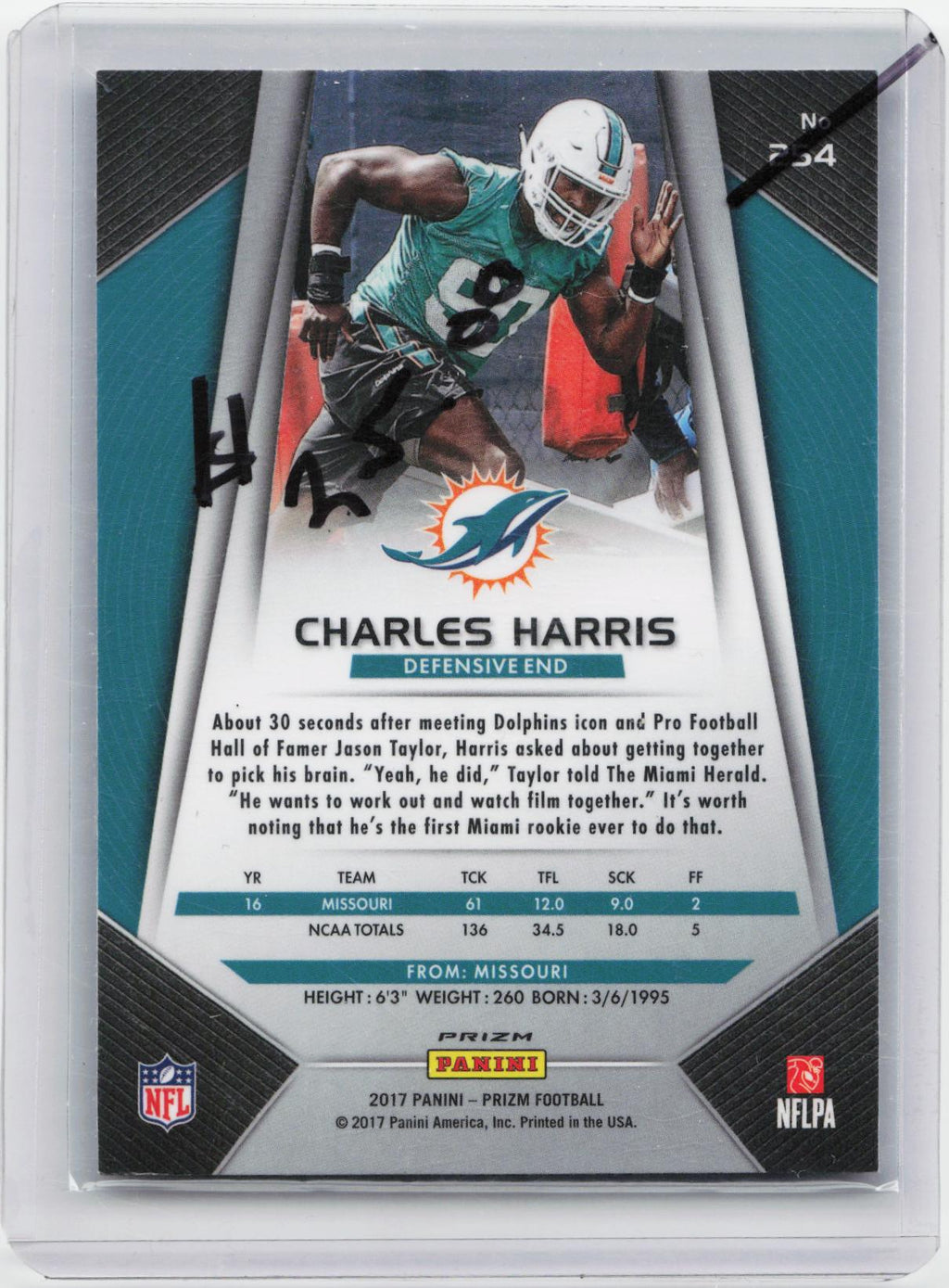 2017 Panini Prizm #254 Charles Harris Prizm Disco