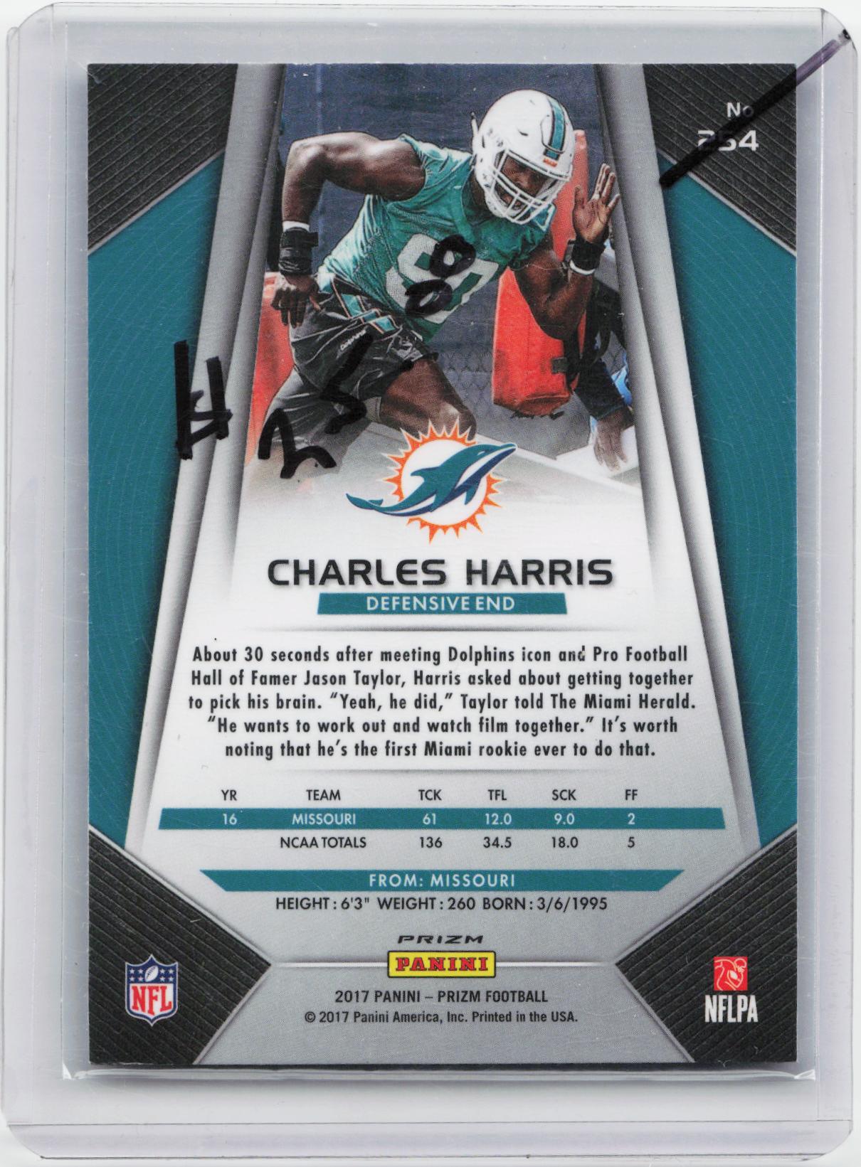 2017 Panini Prizm #254 Charles Harris Prizm Disco