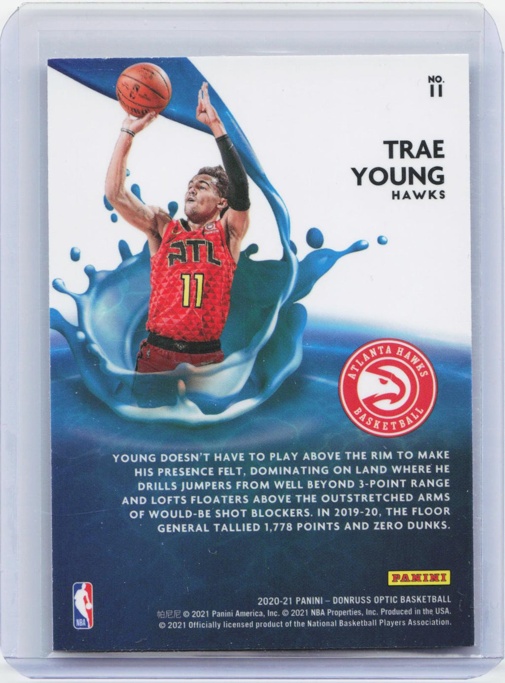 2020-21 Donruss Optic #11 Trae Young Splash!