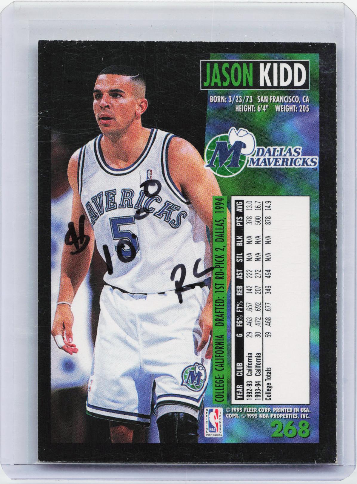 1994-95 Fleer #268 Jason Kidd