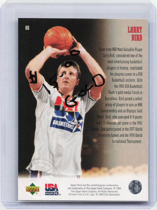 1994 Upper Deck USA #86 Larry Bird