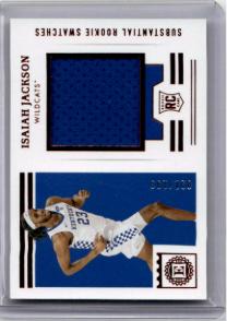 2021 Chronicles Draft Picks #ESS-IJ Isaiah Jackson Substantial Rookie Swatches