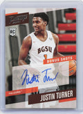 2021 Chronicles Draft Picks #PBJTU Justin Turner Bonus Shots Signatures Black