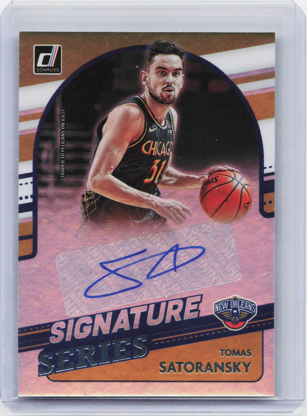 2021-22 Donruss #SS-TSK Tomas Satoransky Signature Series