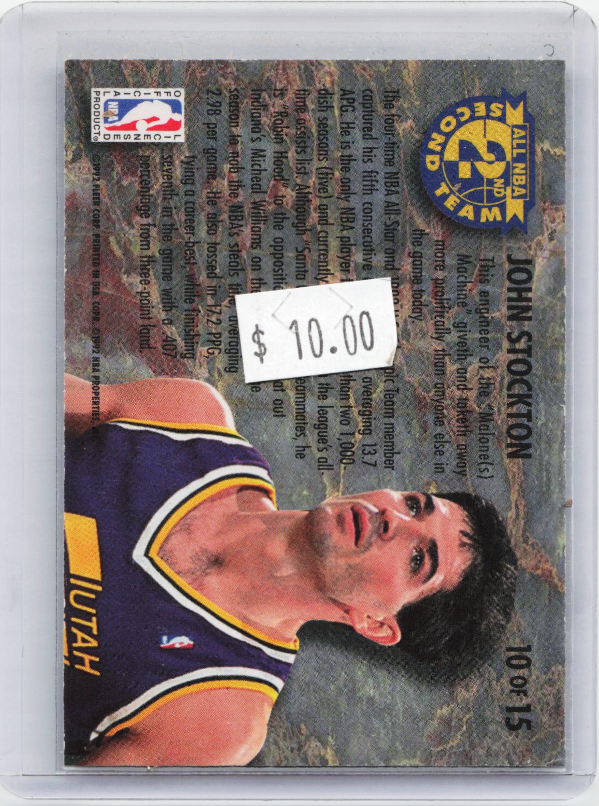 1992-93 Ultra #10 John Stockton All-NBA