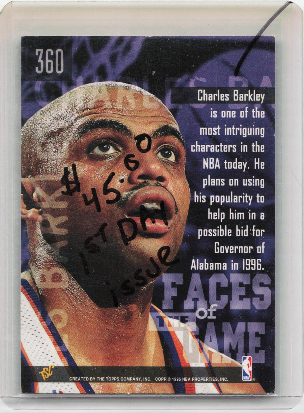 1994-95 Stadium Club #360 Charles Barkley