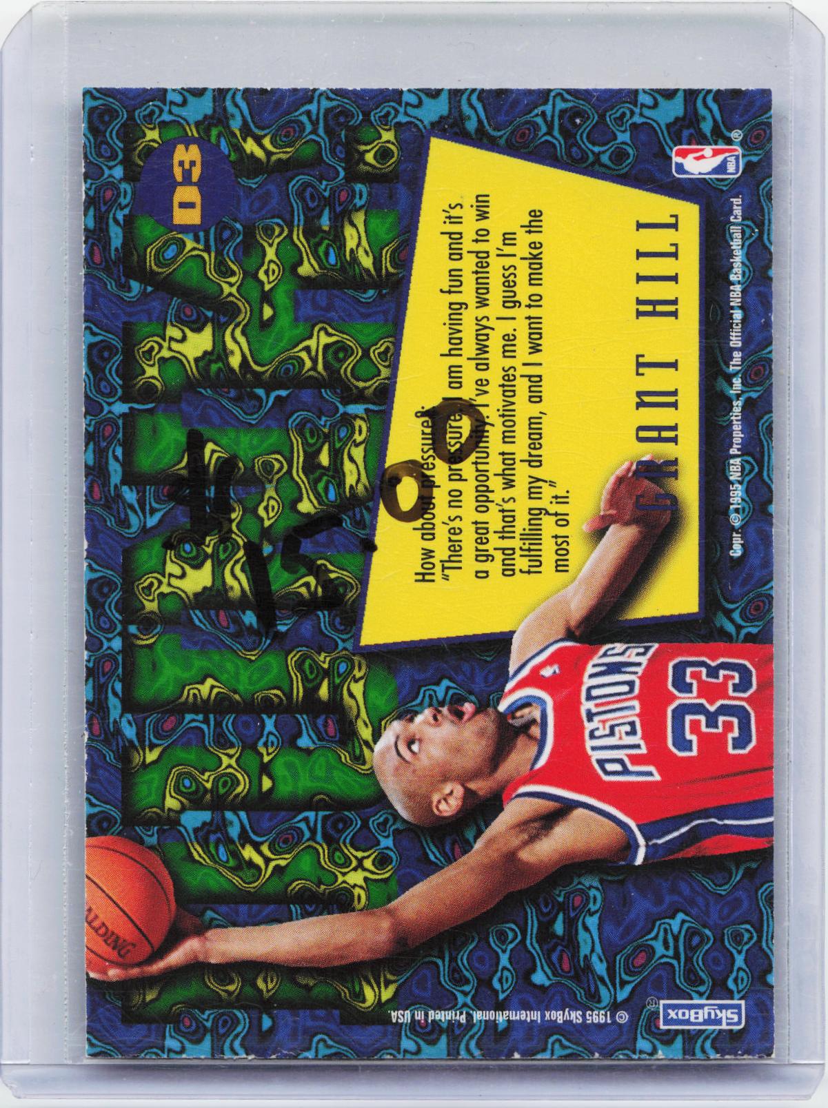 1995-96 Hoops #D3 Grant Hill Grant Hill Dunks