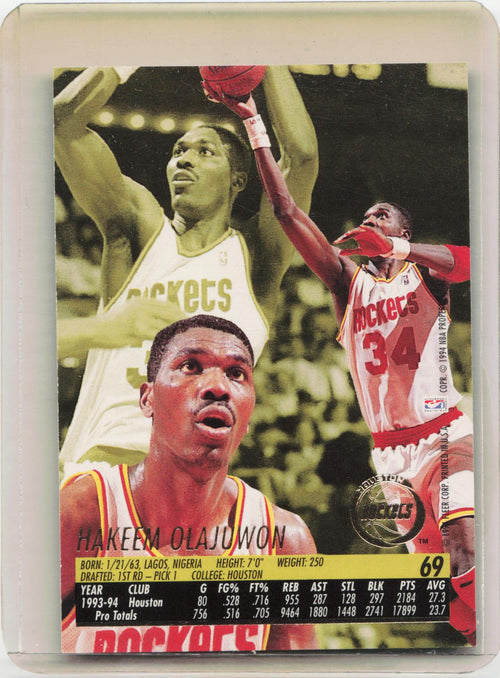 1994-95 Ultra #69 Hakeem Olajuwon