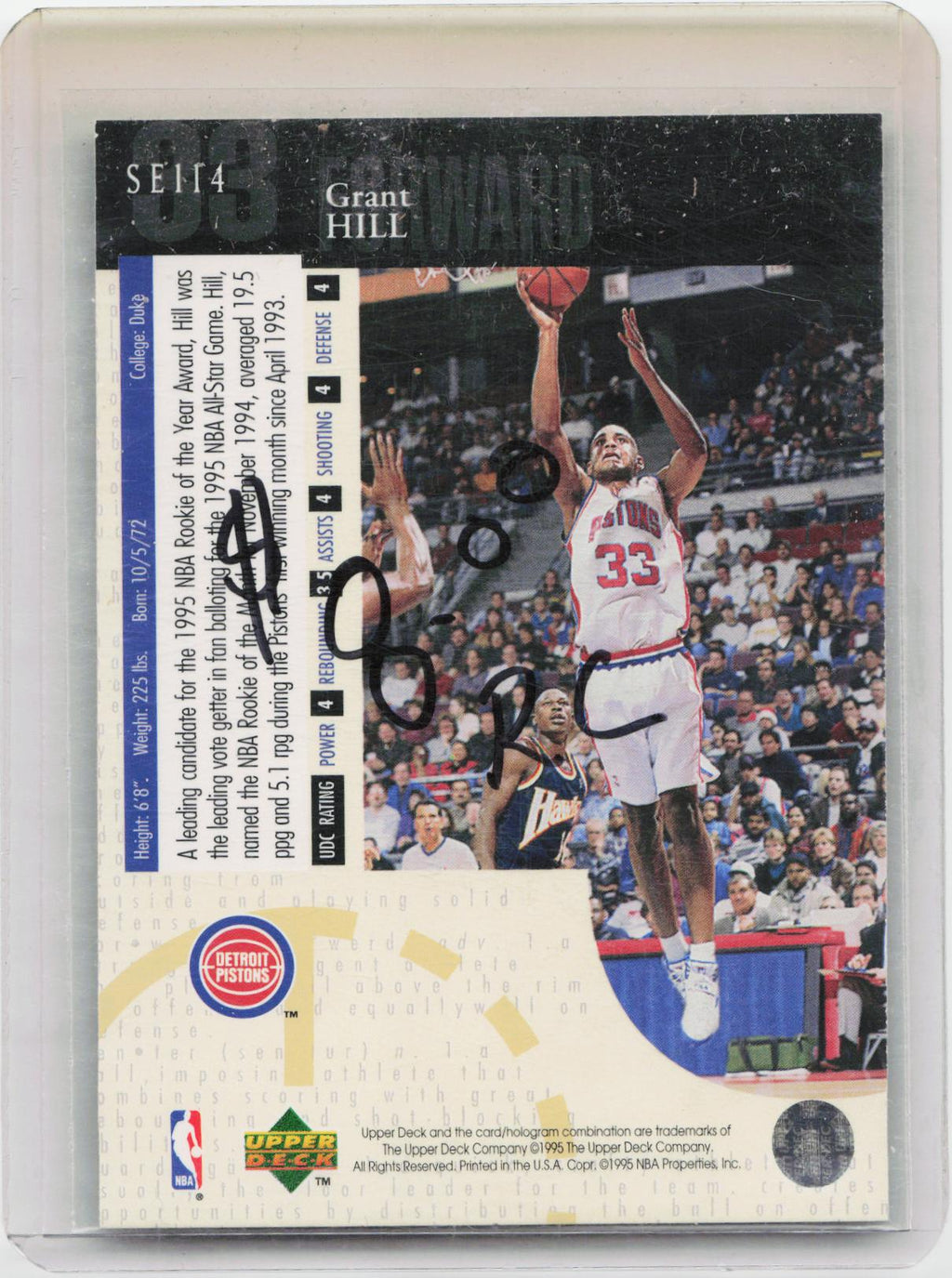 1994-95 Upper Deck #SE114 Grant Hill Special Edition