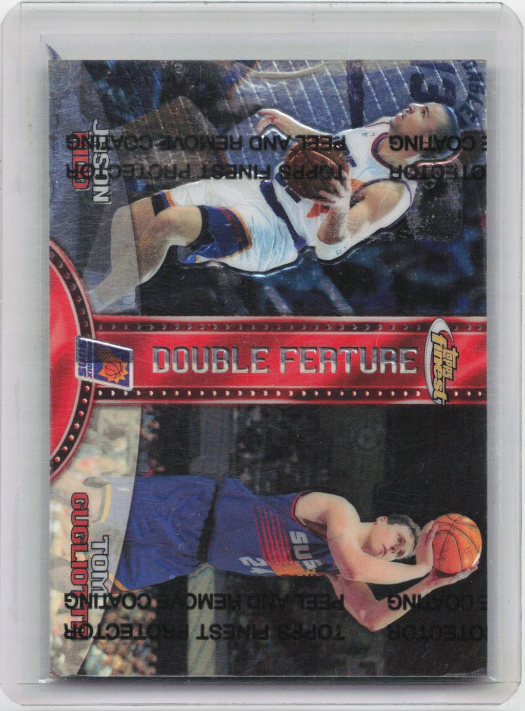 1999-00 Finest #DF12 Jason Kidd / Tom Gugliotta Double Feature Right Refractors