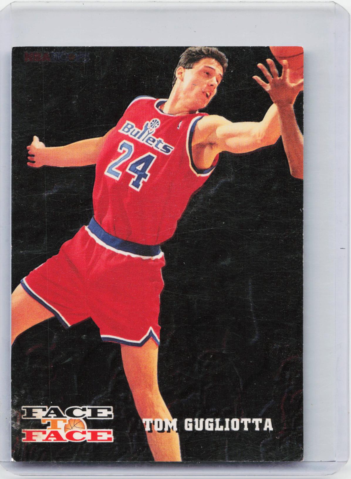 1993-94 Hoops #FTF7 Tom Gugliotta / Karl Malone Face to Face