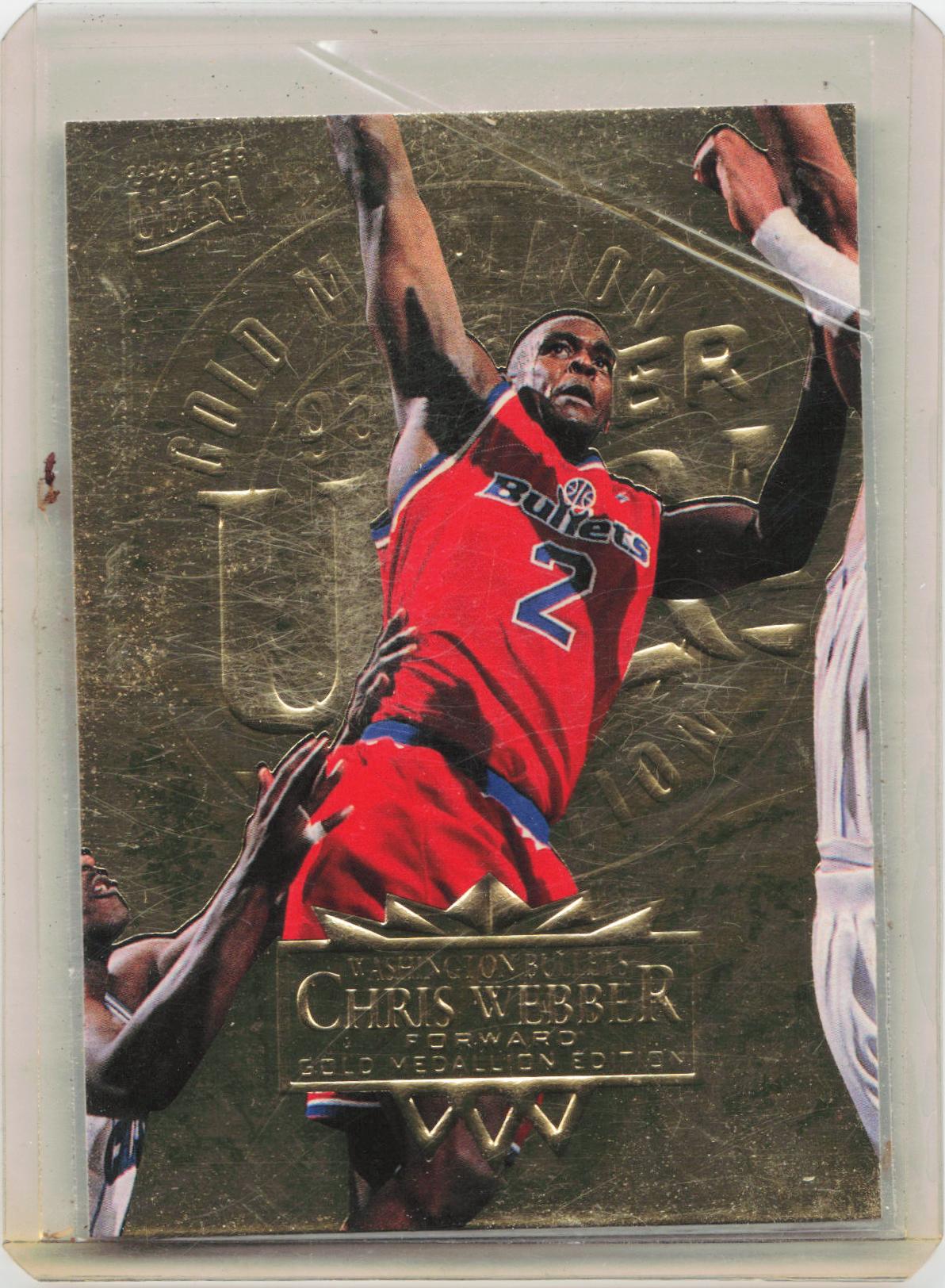 1995-96 Ultra #197 Chris Webber Gold Medallion
